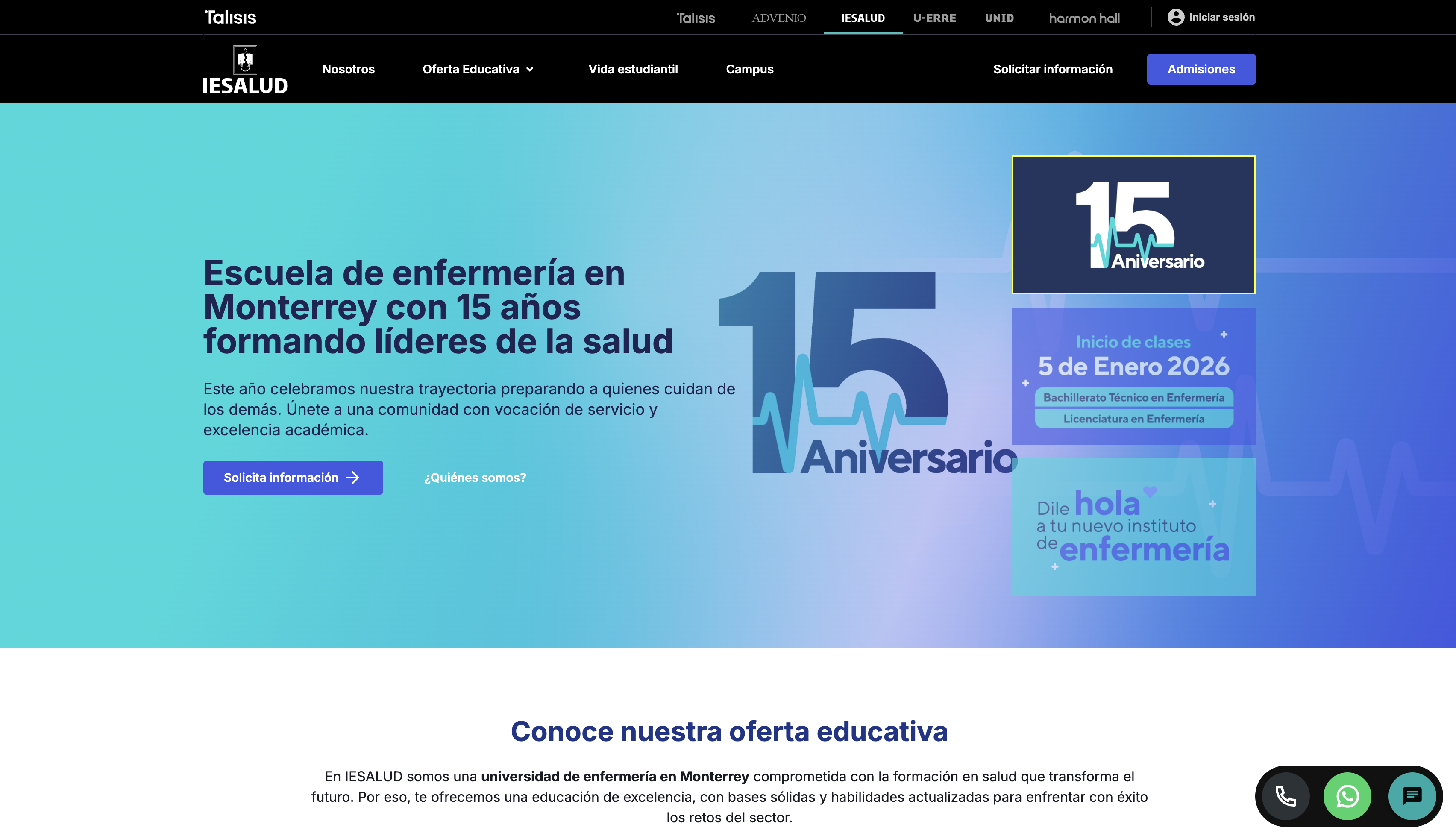 Sitio oficial para Iesalud